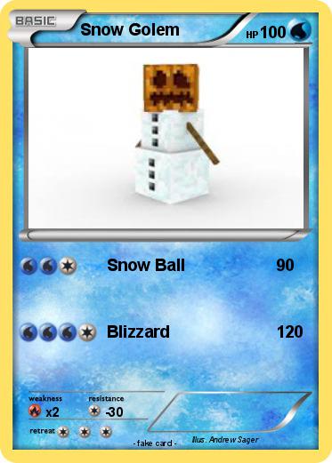 Pokemon Snow Golem