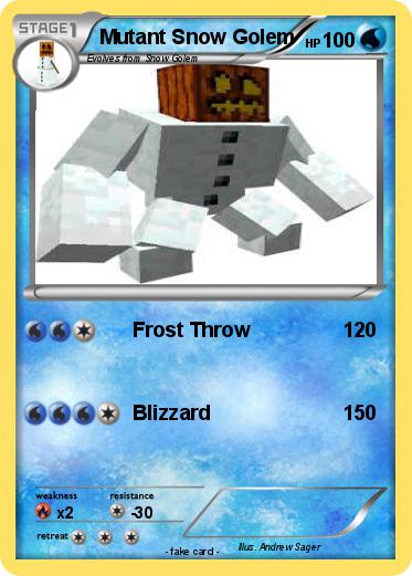 Pokemon Mutant Snow Golem