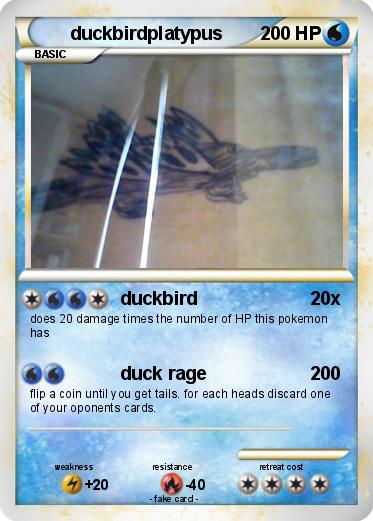 Pokemon duckbirdplatypus