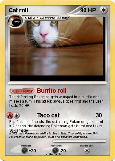 Pokemon Cat roll