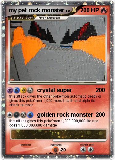 Pokemon my pet rock monster