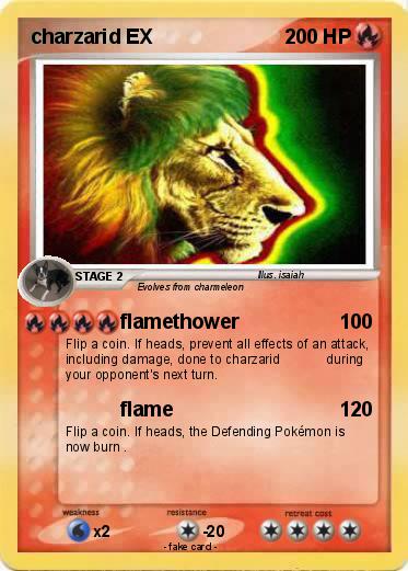 Pokemon charzarid EX