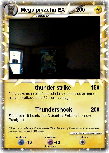 Pokemon Mega pikachu EX