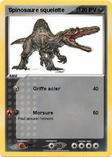 Pokemon Spinosaure squelette