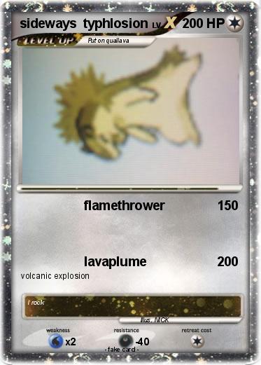 Pokemon sideways  typhlosion