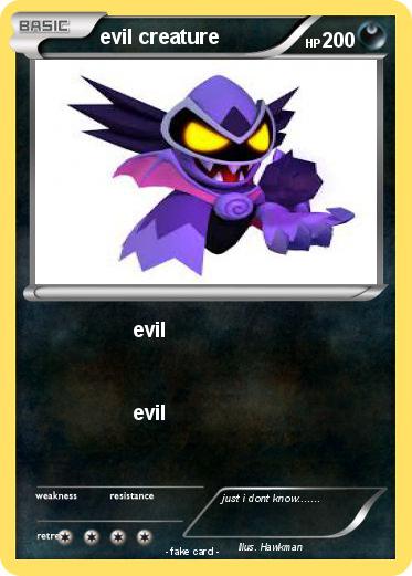 Pokemon evil creature