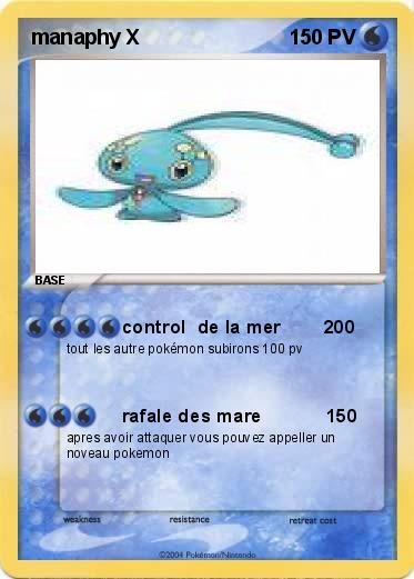 Pokemon manaphy X