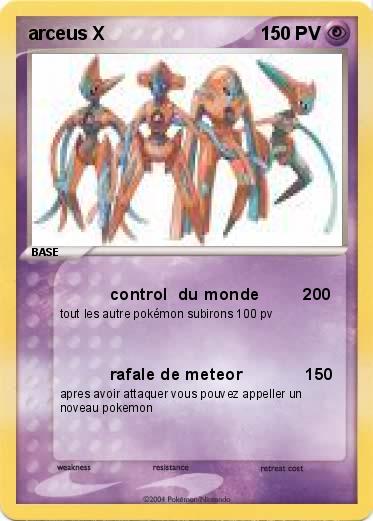 Pokemon arceus X