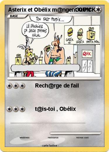 Pokemon Asterix et Obélix m@ngent QUICK