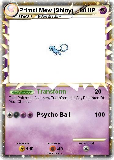 Pokemon Primal Mew (Shiny)