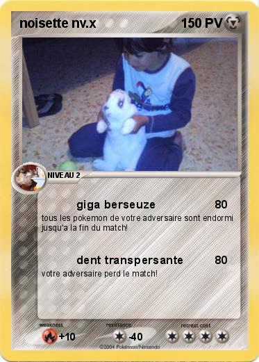 Pokemon noisette nv.x