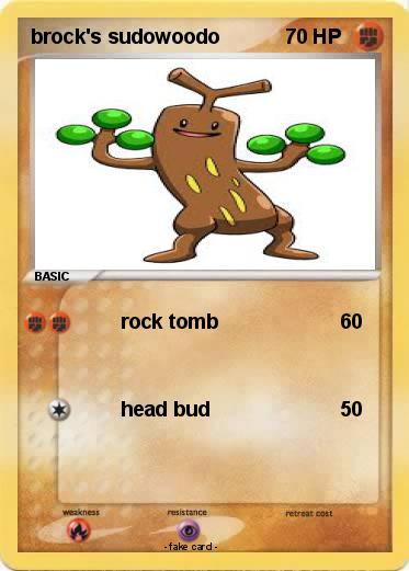Pokemon brock's sudowoodo