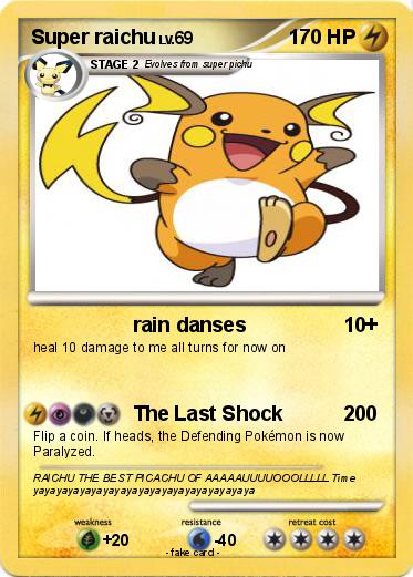Pokemon Super raichu