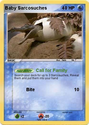 Pokemon Baby Sarcosuches
