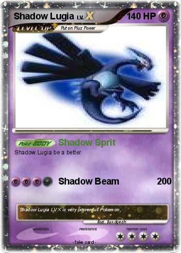 Pokemon Shadow Lugia