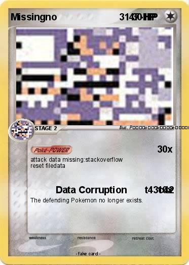 Pokemon Missingno                        3147-HP