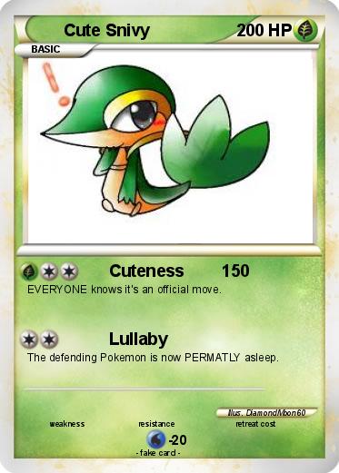 Pokemon Cute Snivy