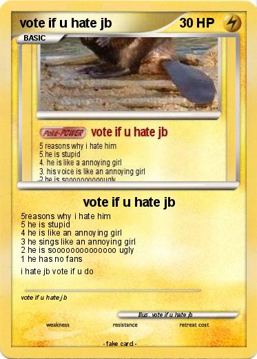 Pokemon vote if u hate jb