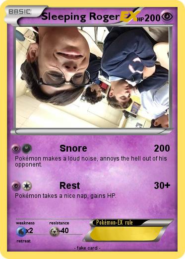 Pokemon Sleeping Roger