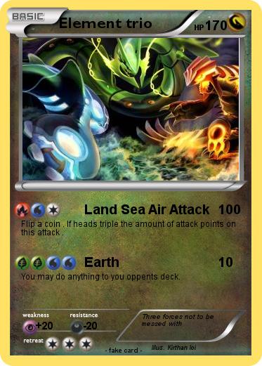 Pokemon Element trio