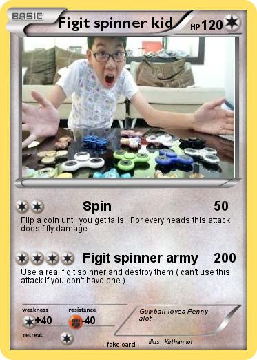 Pokemon Figit spinner kid