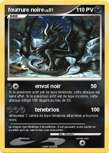 Pokemon fourrure noire