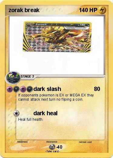Pokemon zorak break