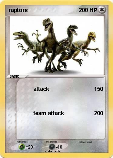 Pokemon raptors