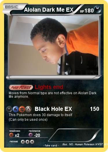 Pokemon Alolan Dark Me EX