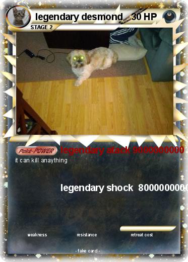 Pokemon legendary desmond