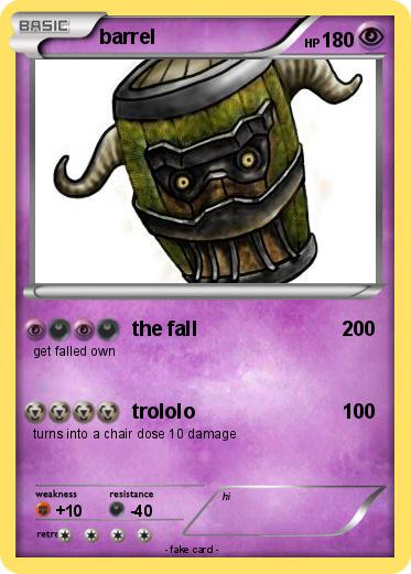 Pokemon barrel