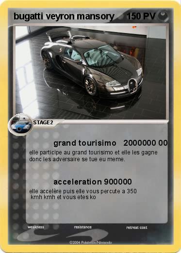 Pokemon bugatti veyron mansory