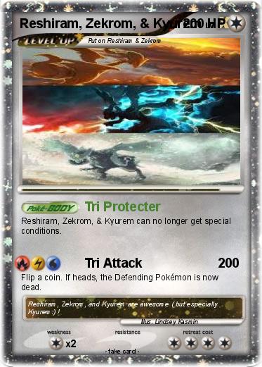 Pokemon Reshiram, Zekrom, & Kyurem