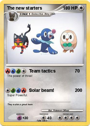 Pokemon The new starters