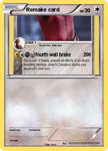 Pokemon Remake card