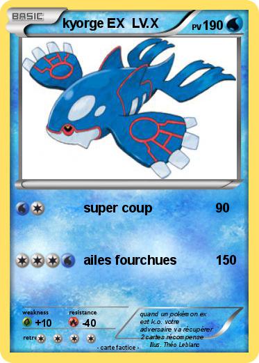 Pokemon kyorge EX  LV.X