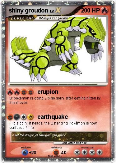 Pokemon shiny groudon