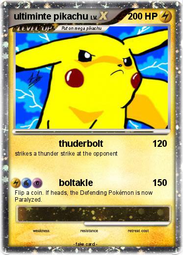 Pokemon ultiminte pikachu