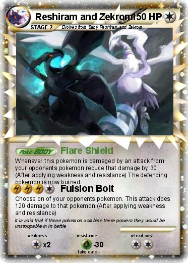 Pokemon Reshiram and Zekrom