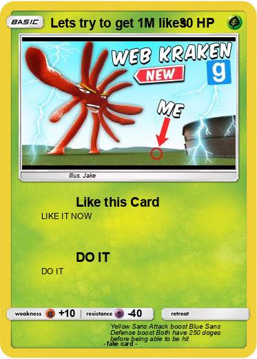 Pokemon Lets try to get 1M likes