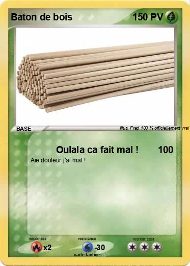 Pokemon Baton de bois