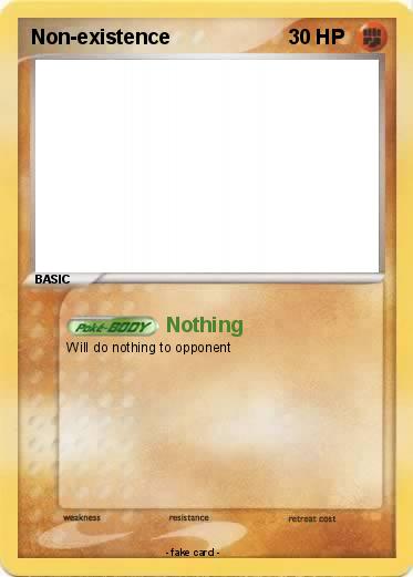 Pokemon Non-existence