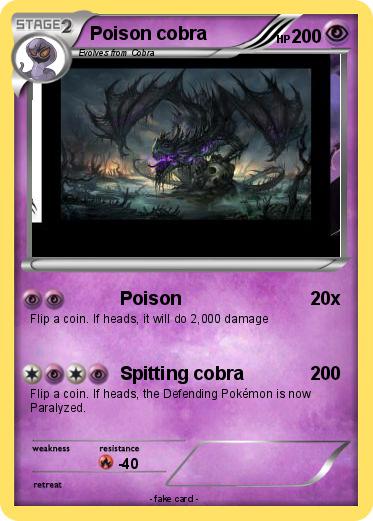 Pokemon Poison cobra