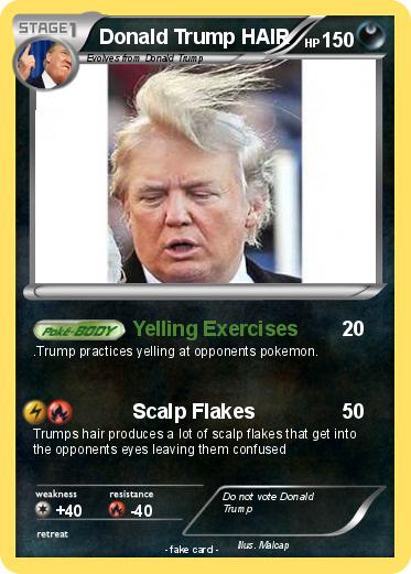 Pokemon Donald Trump HAIR