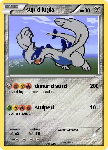 Pokemon supid lugia