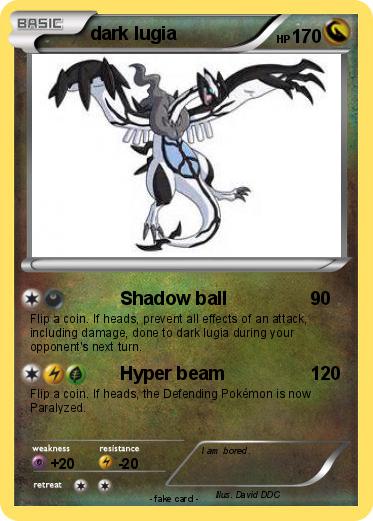 Pokemon dark lugia