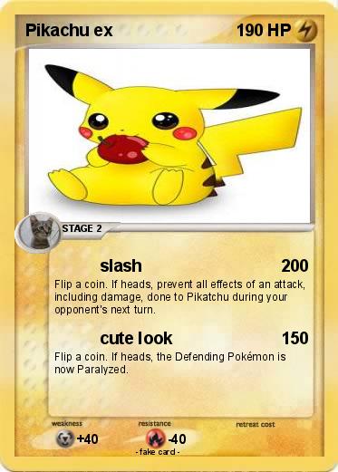 Pokemon Pikachu ex