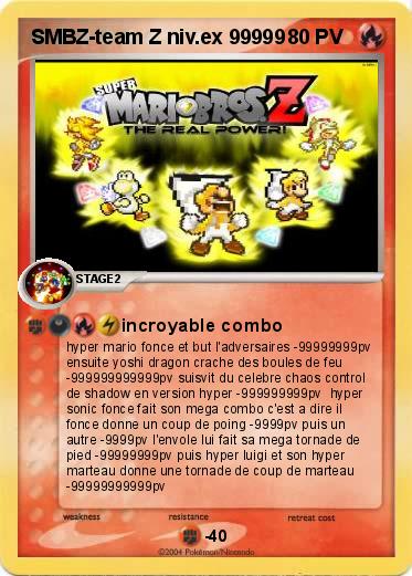 Pokemon SMBZ-team Z niv.ex 99999