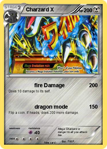 Pokemon Charzard X