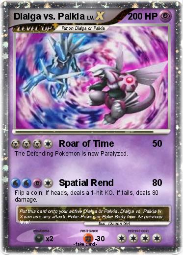Pokemon Dialga vs. Palkia